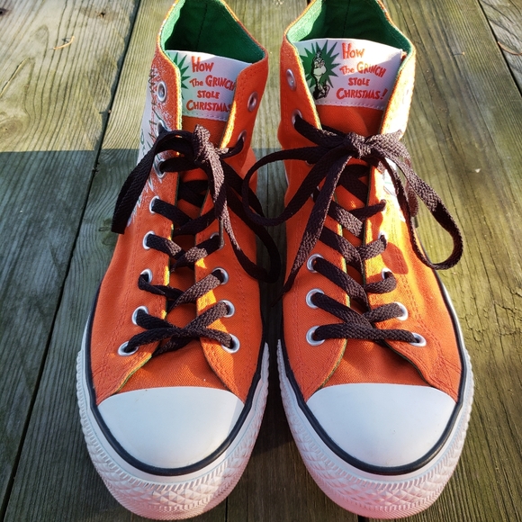 Converse Dr Seuss How Grinch stole Christmas sneakers - Picture 2 of 9